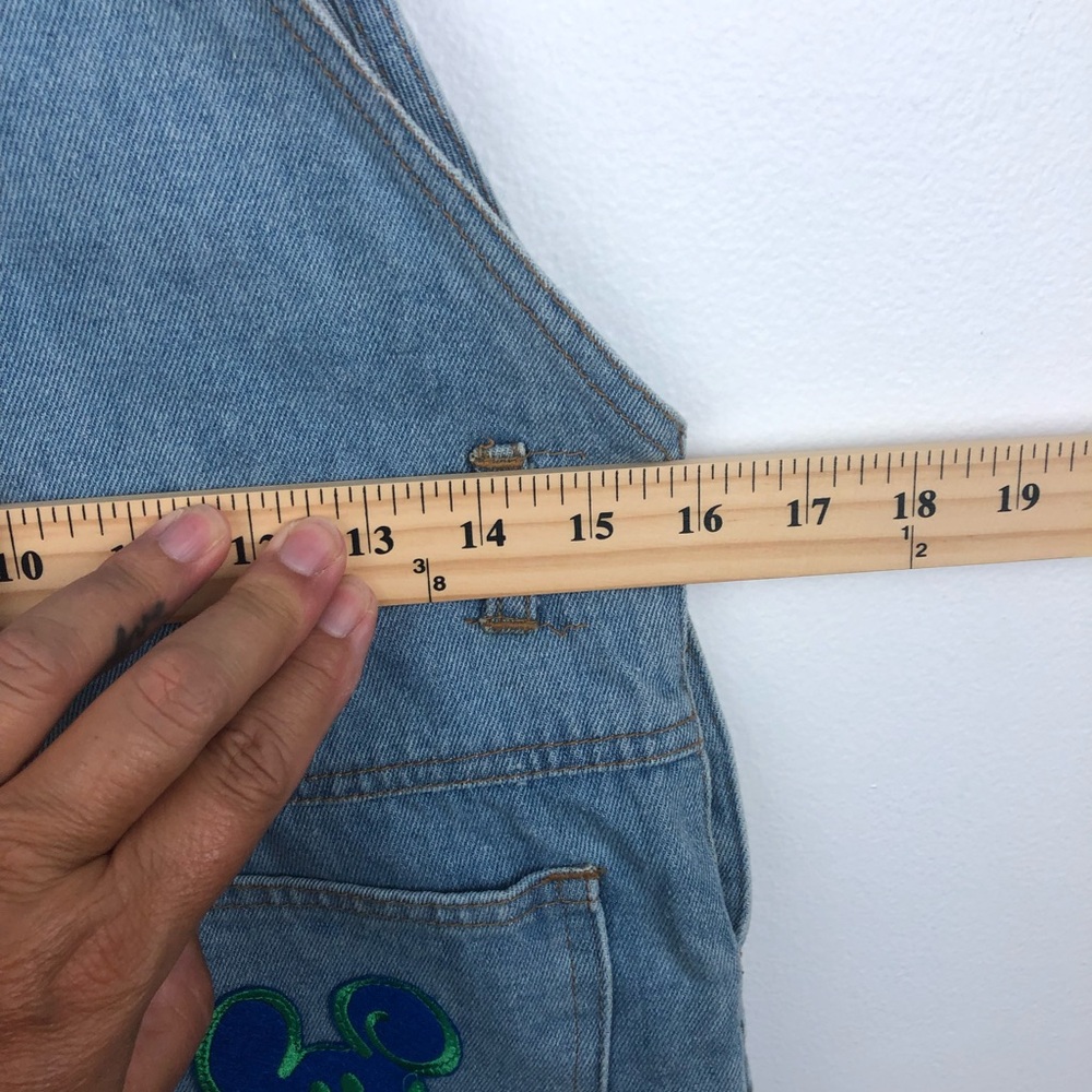 Mickey & Co. Kids Denim Overalls with Colorful Patches - Picture 8 of 11